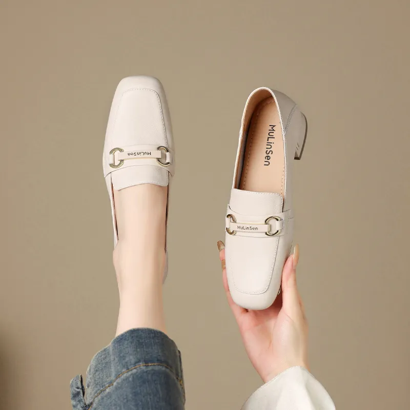 Mulinsen Loafers Women's Beige/Black-5