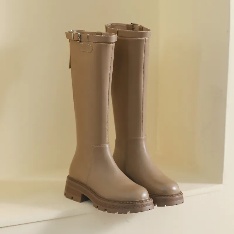 Mulinsen Knee-high Boots 4.5cm Women's-12