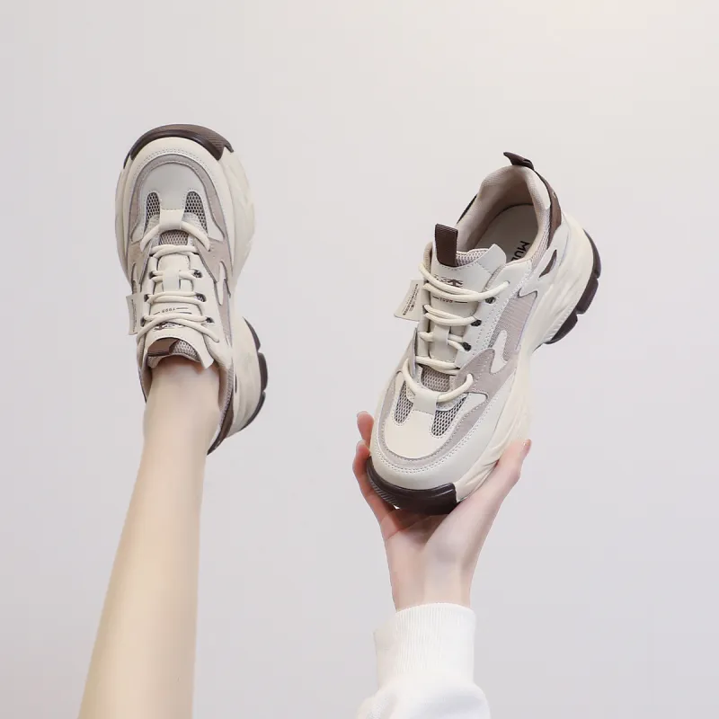 Mulinsen Wear-resistant Lightweight Breathable And Non-slip. Low-Top Chunky Sneakers Women's-7