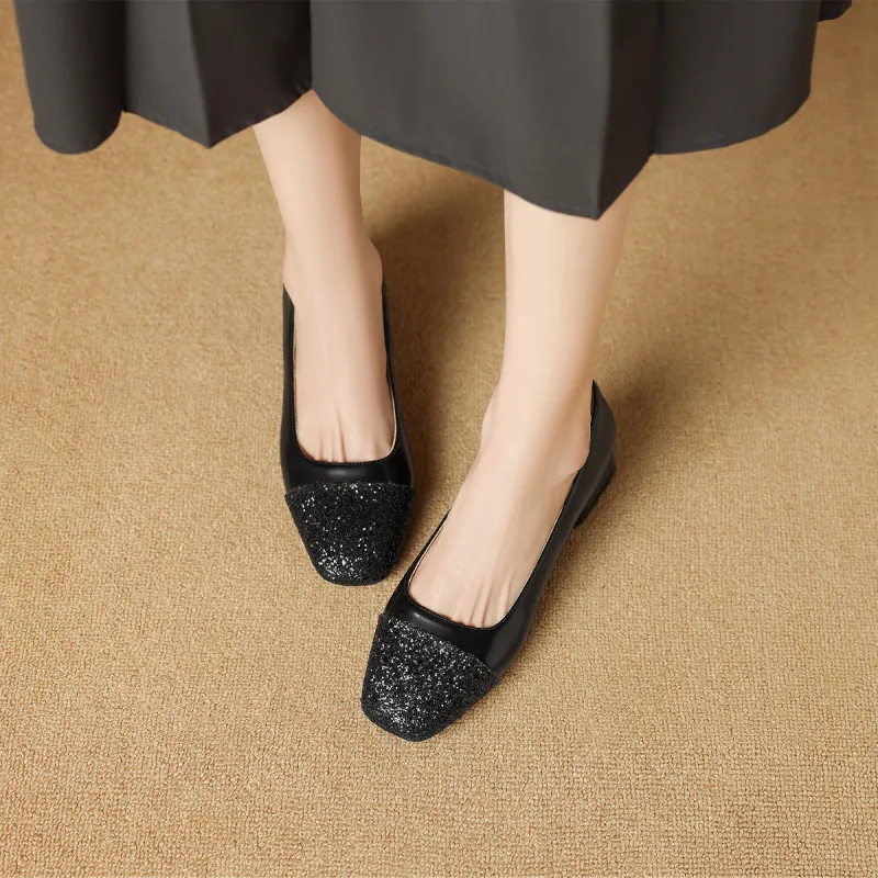 Mulinsen Block Heel High Heels 4CM Women's-12