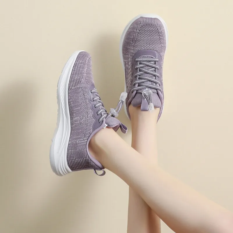 Mulinsen Height Increasing Breathable Low-Top Casual Shoes 3cm Women's-16