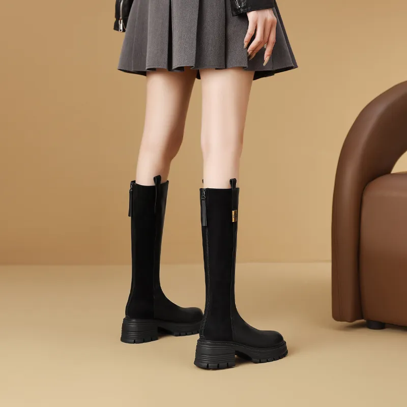 Mulinsen Slim Boots Knee high Boots 5.5CM Women's-11