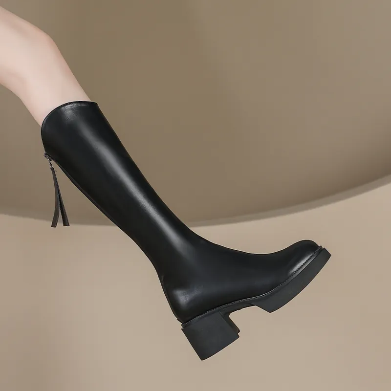 Mulinsen Knee-high Boots 6cm Women's-5