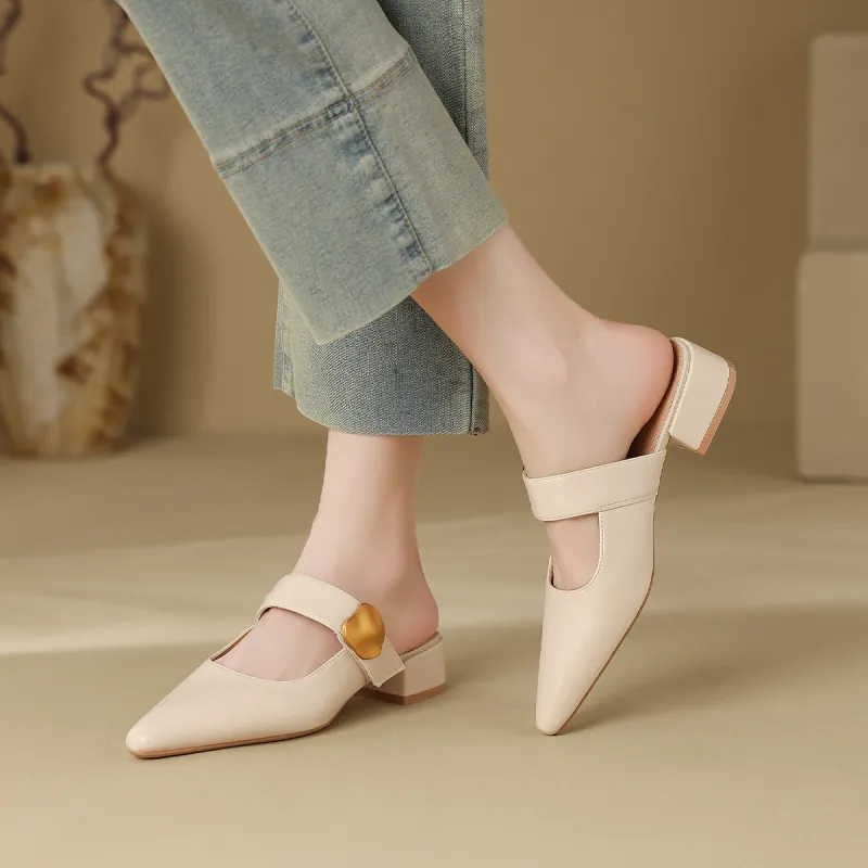 Mulinsen Stitching Abrasion Resistant Slip Resistant Closed Toe Slippers Women's-9