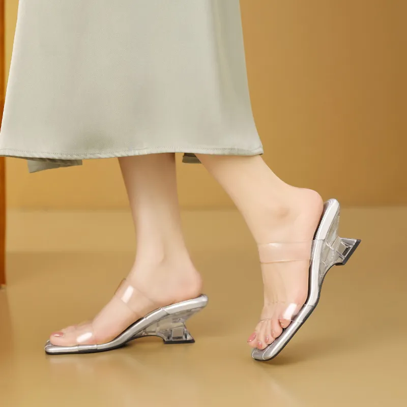 Mulinsen Stitching Crystal Abrasion Resistant Slide Slippers Women's-4