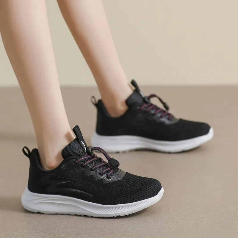 Mulinsen Height Increasing Breathable Low-Top Casual Shoes 3cm Women's-3