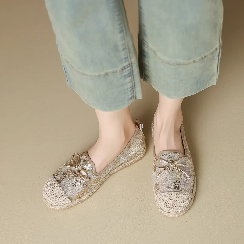 Mulinsen Espadrilles Women's Gold-6