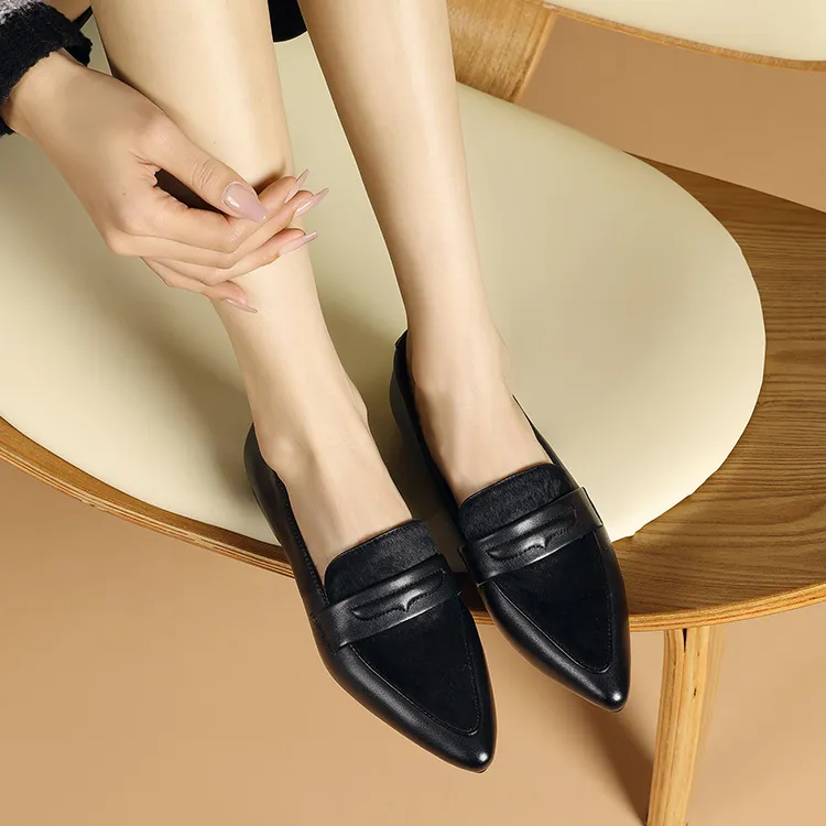 Mulinsen Loafers Women's Black/Beige-5