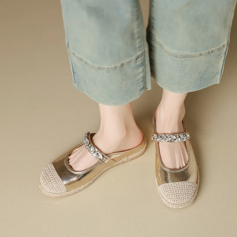 Mulinsen Abrasion-Resistant Quick Dry Wrap-toe Slippers Women's-5