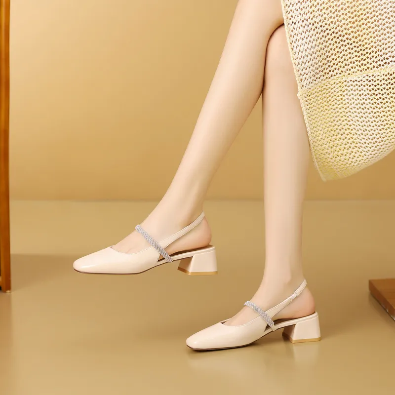 Mulinsen High Heels Women's Beige-1