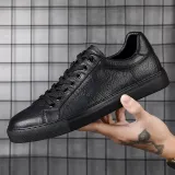 Mulinsen Anti-Slip And Wear-Resistant Lightweight Low-Top Skateboard Shoes Men's Black