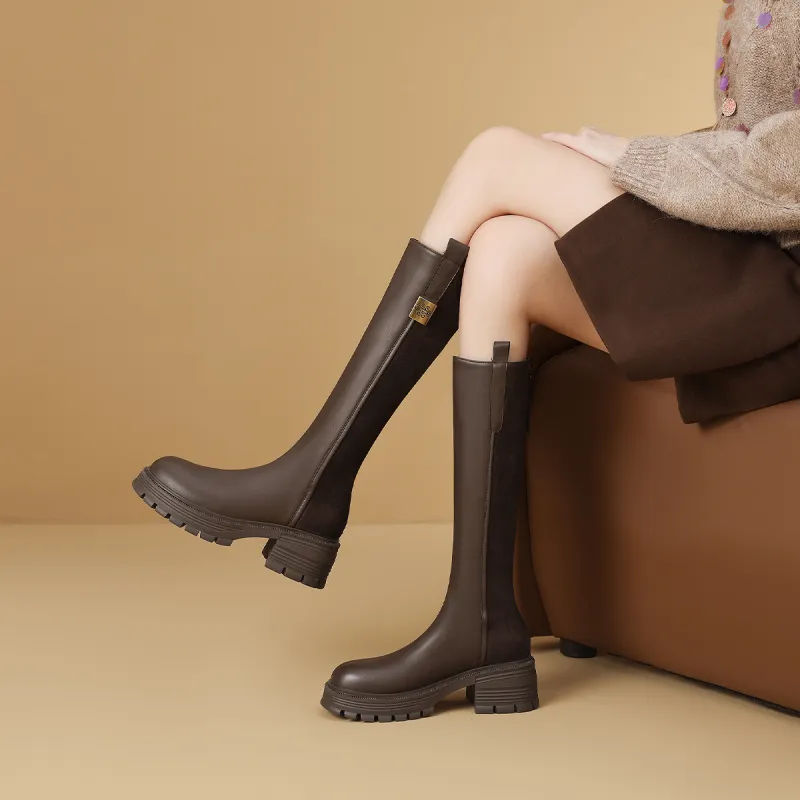 Mulinsen Slim Boots Knee high Boots 5.5CM Women's-2