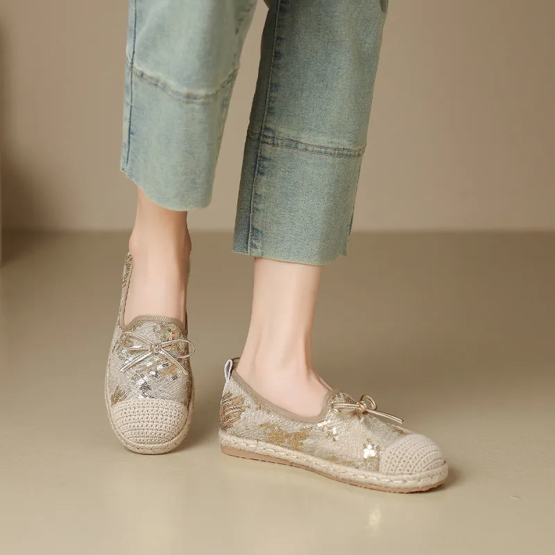 Mulinsen Espadrilles Women's Gold-5