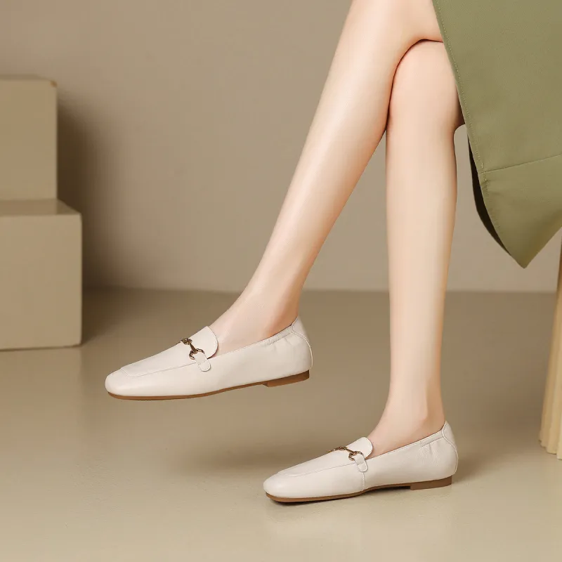 Mulinsen Loafers Women's Beige/Black-2