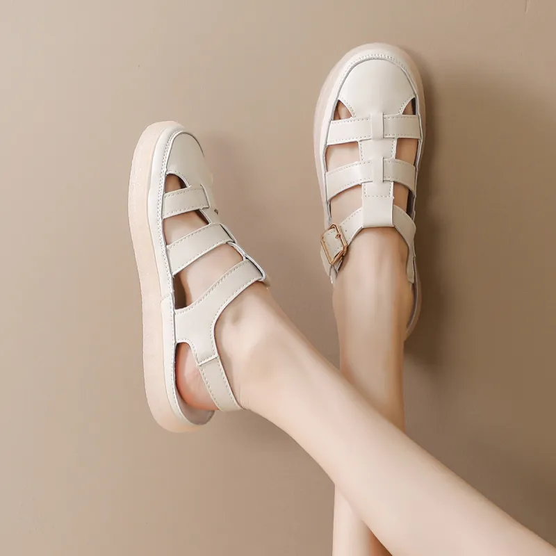 Mulinsen Roman Sandals Approx. 2.5cm Women's-5