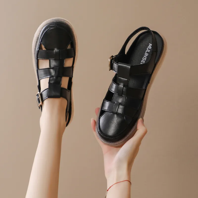 Mulinsen Roman Sandals Approx. 2.5cm Women's-9