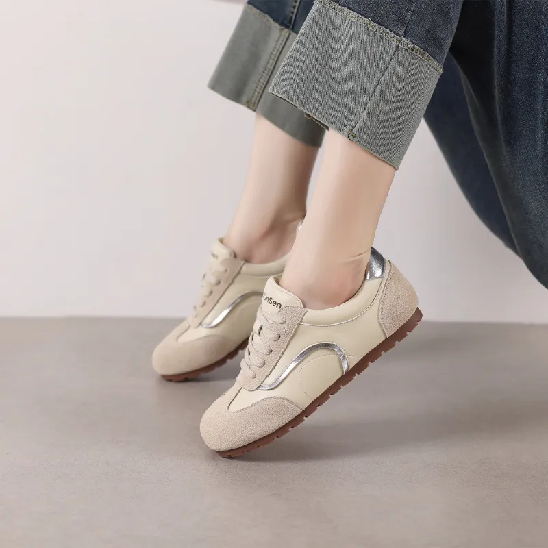 Mulinsen German Army Trainers Anti-Slip And Wear-Resistant Lightweight Low-Top Casual Shoes Women's-3