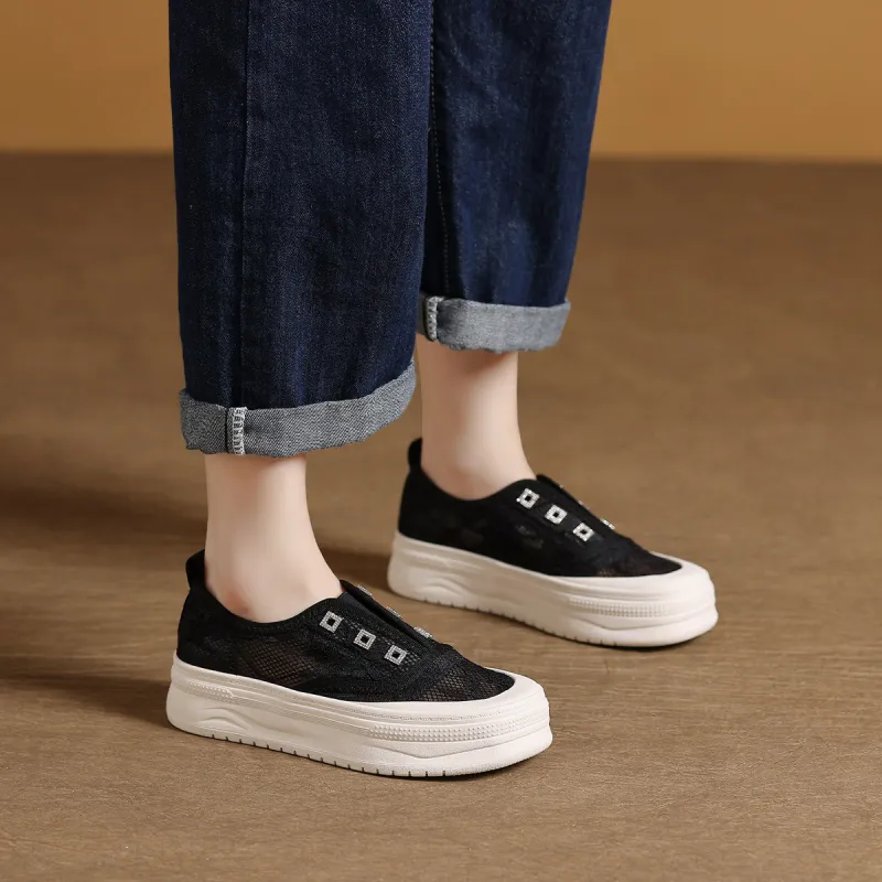 Mulinsen Abrasion Resistant, Lightweight, And Breathable Low Top Skateboard Shoes Women's-10