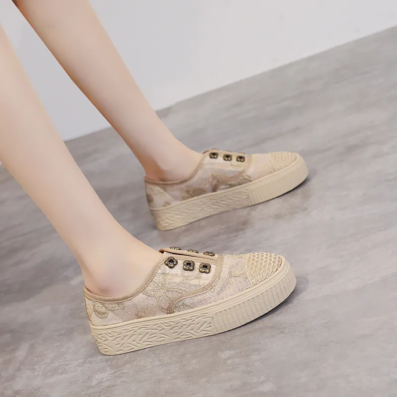 Mulinsen Espadrilles Women's Casual Shoes Approx. 3.5cm Women's-7