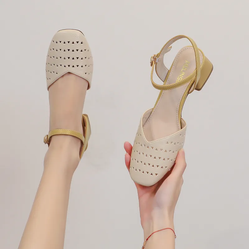 Mulinsen Block Heel High Heels Women's-4