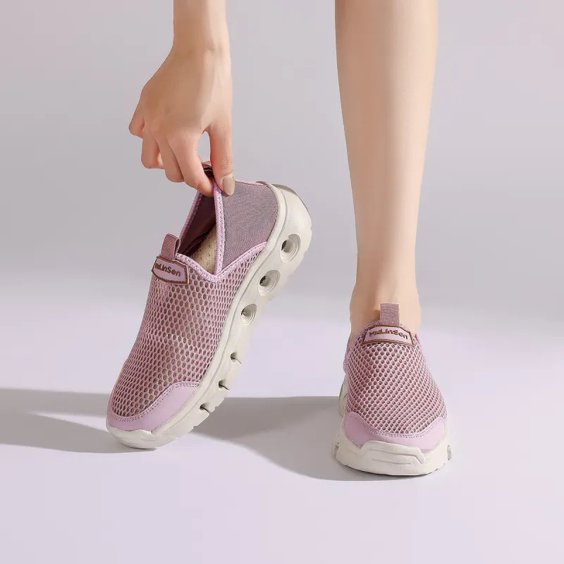 Mulinsen Mom Shoes Wear resistant Lightweight Breathable And Non slip. Low Top Casual Shoes Women's-14