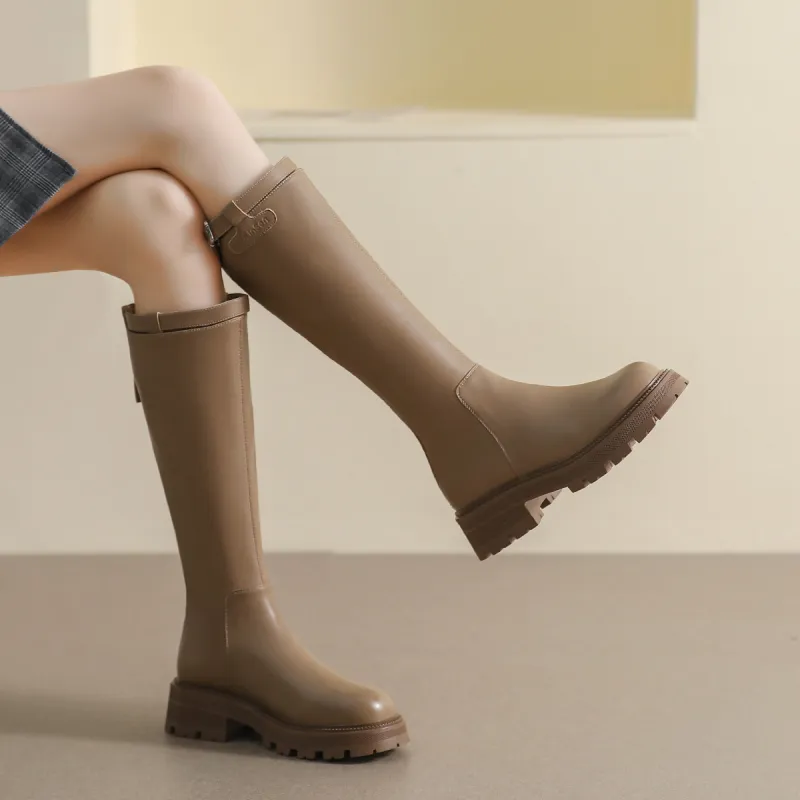 Mulinsen Knee-high Boots 4.5cm Women's-11