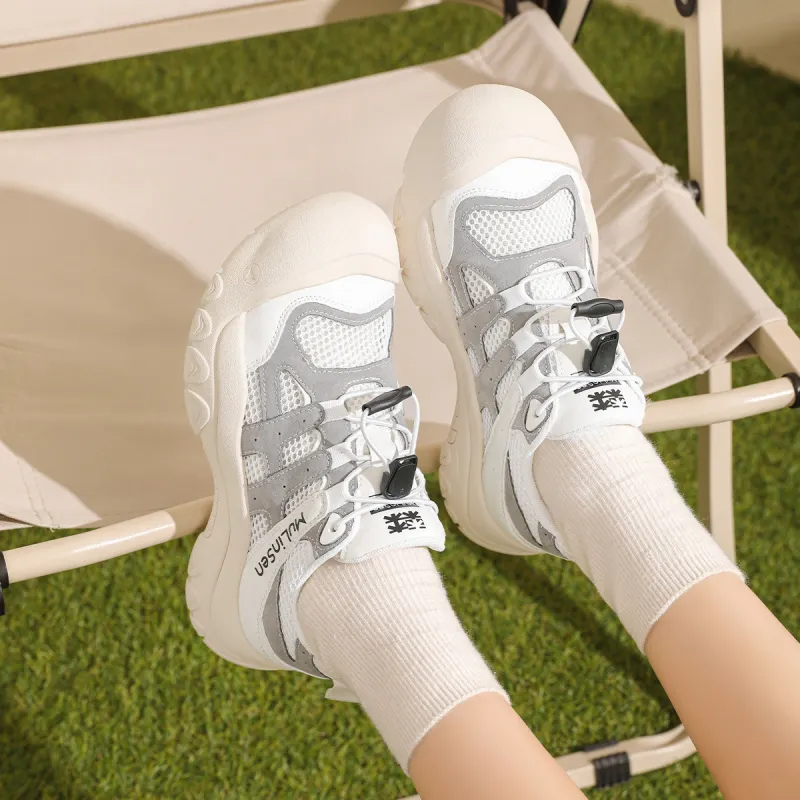 Mulinsen Big Head Shoes Wear-resistant Lightweight Breathable And Non-slip. Low-Top Casual Shoes Women's-1