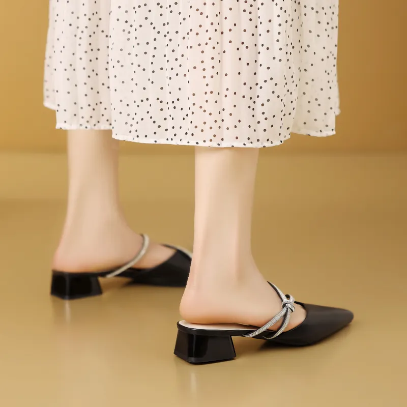 Mulinsen Abrasion Resistant Antibacterial Closed Toe Slippers Women's-11