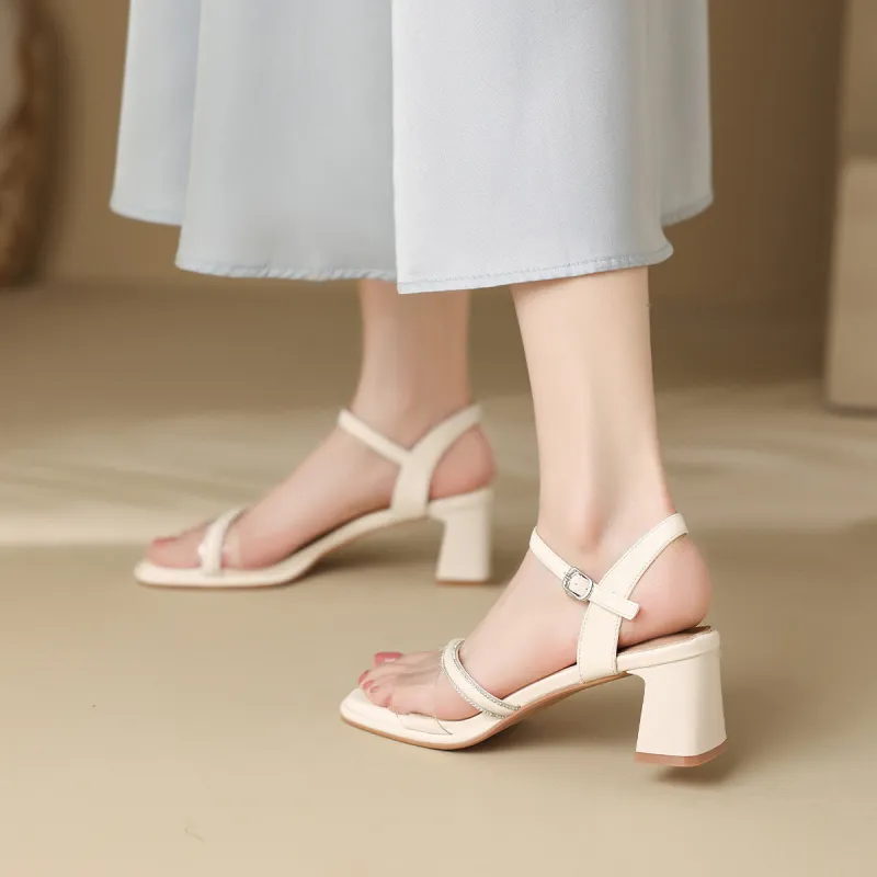 Mulinsen One Strap Sandals 5.5CM Women's-11