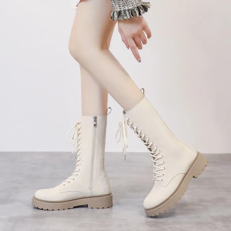 Mulinsen Knee-high Boots 3.5cm Women's-11