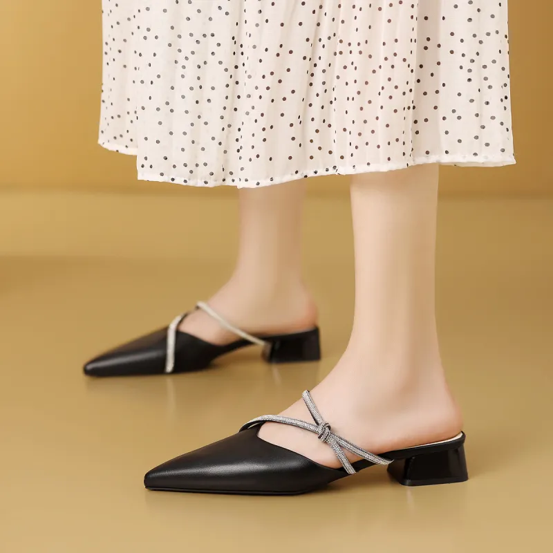 Mulinsen Abrasion Resistant Antibacterial Closed Toe Slippers Women's-8
