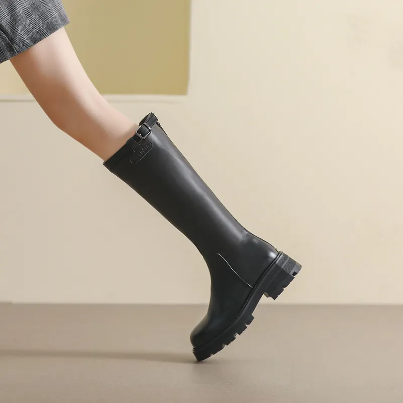 Mulinsen Knee-high Boots 4.5cm Women's-5