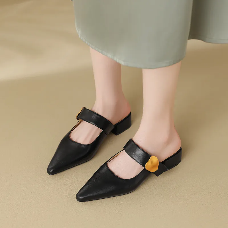 Mulinsen Stitching Abrasion Resistant Slip Resistant Closed Toe Slippers Women's-16
