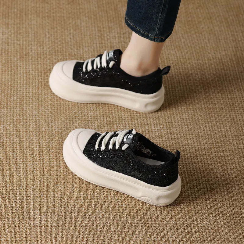 Mulinsen Abrasion Resistant Low Top Skateboard Shoes Women's-7