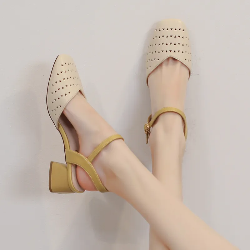 Mulinsen Block Heel High Heels Women's-3