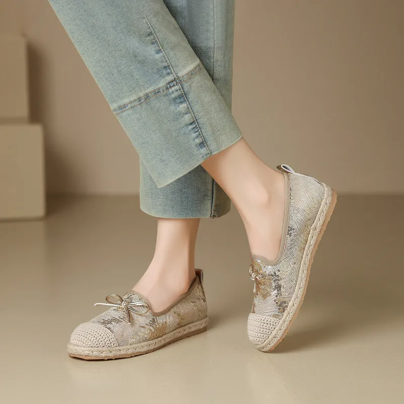 Mulinsen Espadrilles Women's Gold-4