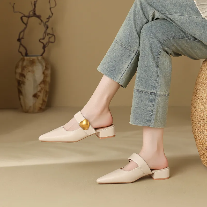 Mulinsen Stitching Abrasion Resistant Slip Resistant Closed Toe Slippers Women's-8