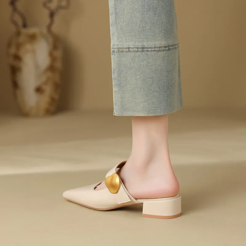 Mulinsen Stitching Abrasion Resistant Slip Resistant Closed Toe Slippers Women's-12