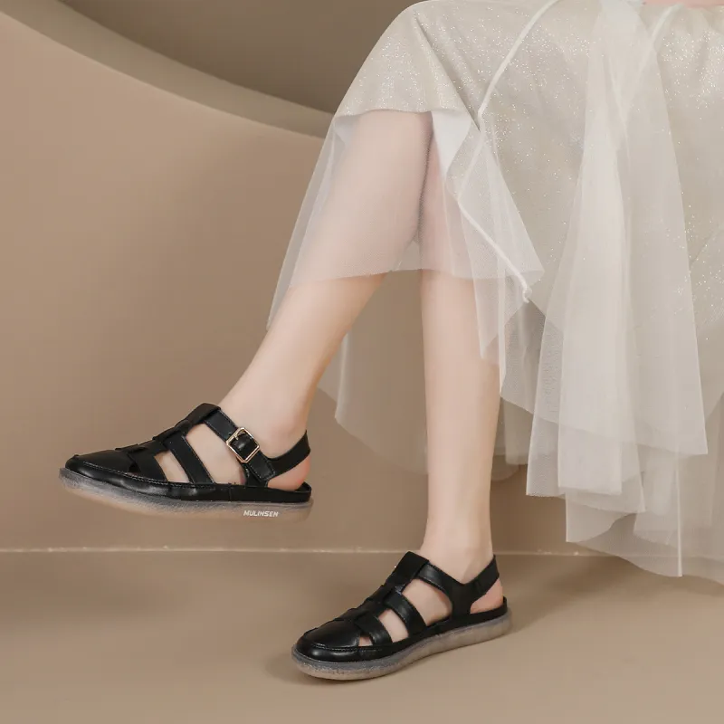 Mulinsen Roman Sandals Approx. 2.5cm Women's-8