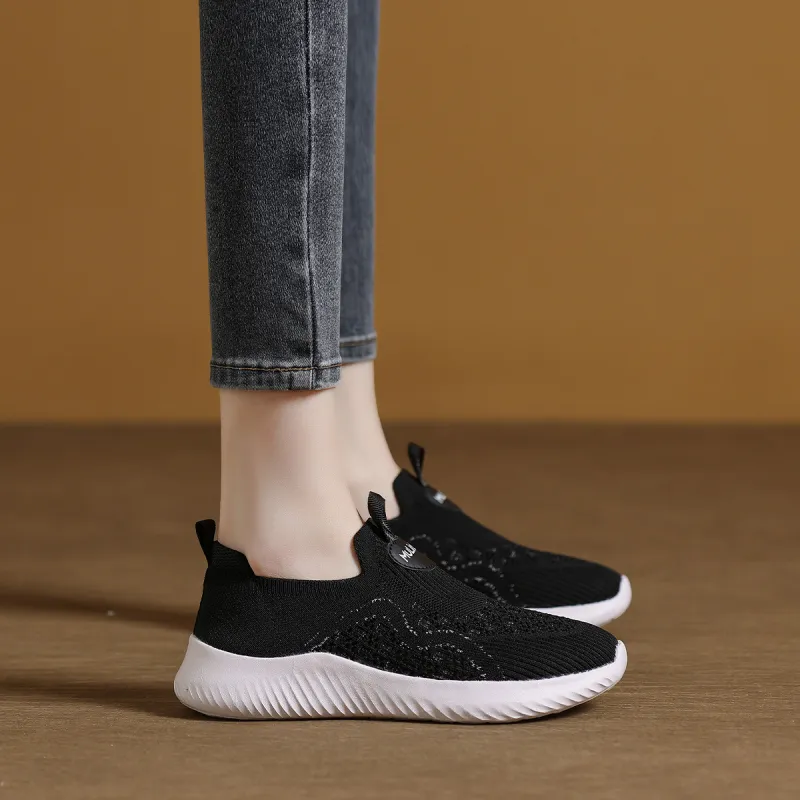 Mulinsen Flyknit Shoes Low Top Casual Shoes Women's-9