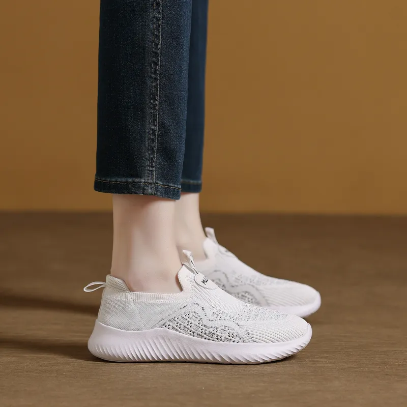 Mulinsen Flyknit Shoes Low Top Casual Shoes Women's-4