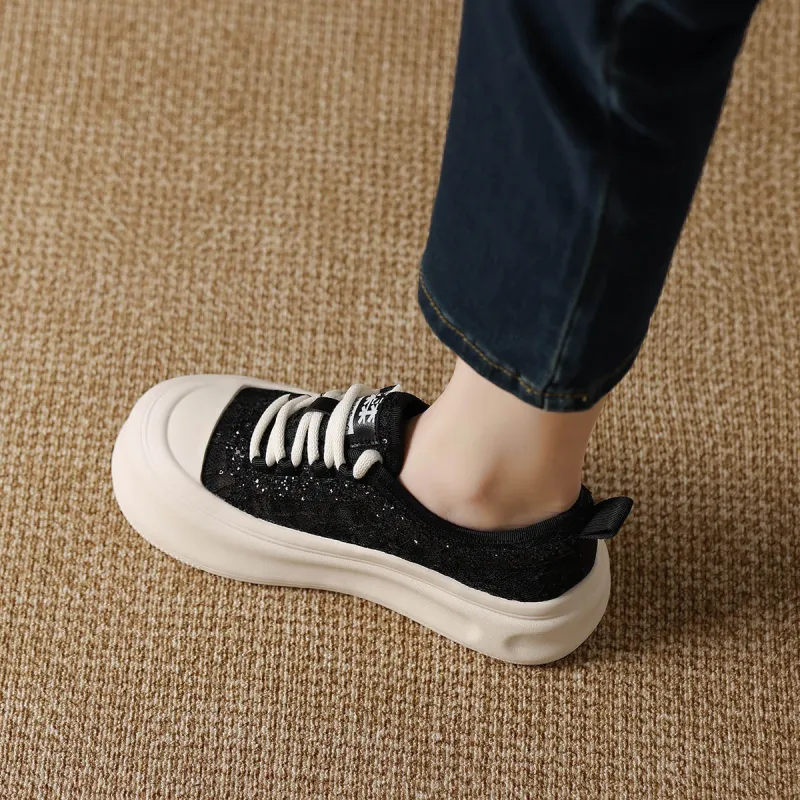 Mulinsen Abrasion Resistant Low Top Skateboard Shoes Women's-9