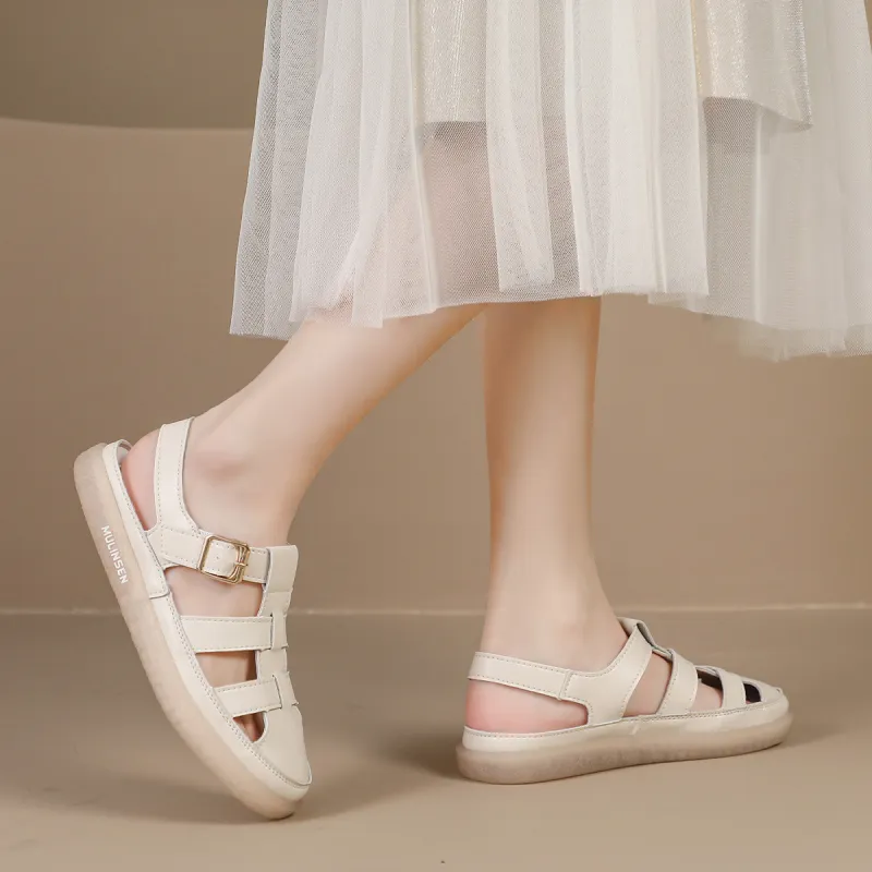 Mulinsen Roman Sandals Approx. 2.5cm Women's-4