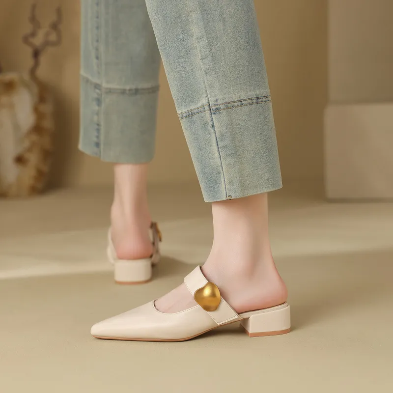 Mulinsen Stitching Abrasion Resistant Slip Resistant Closed Toe Slippers Women's-11