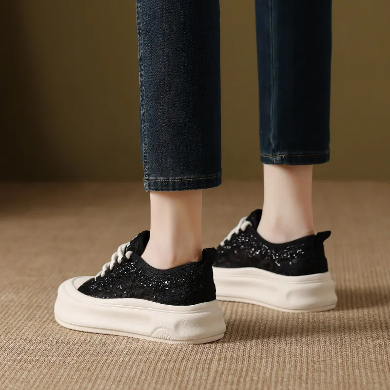 Mulinsen Abrasion Resistant Low Top Skateboard Shoes Women's-8