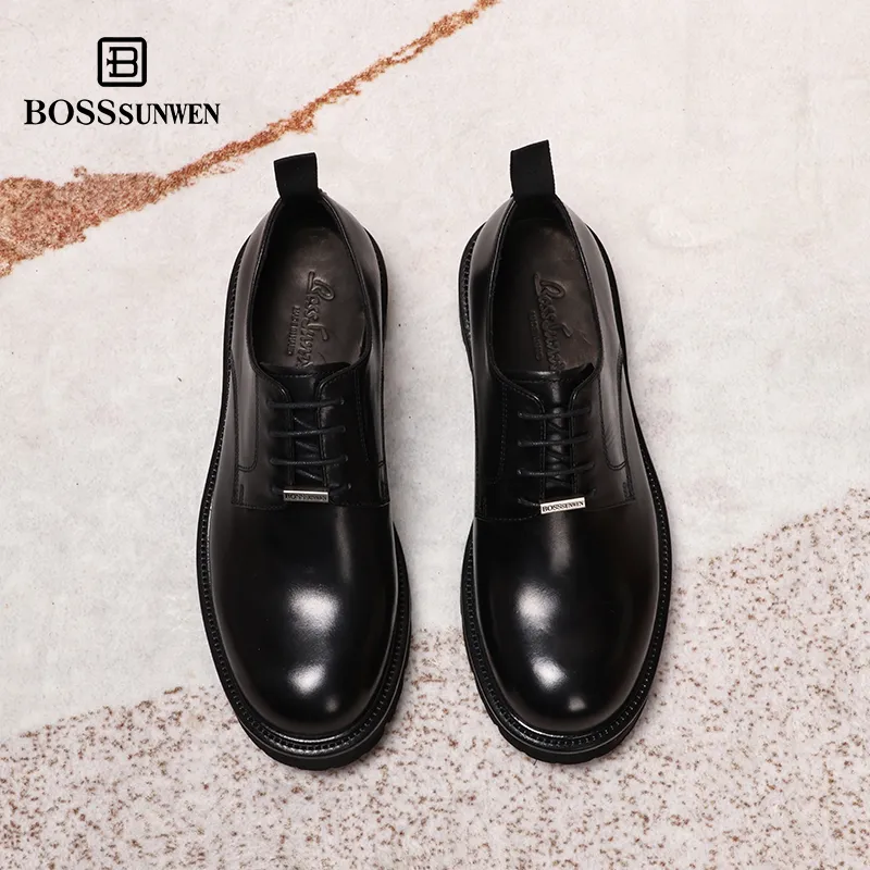 BOSSSUNWEN Cleanfit Casual Shoes Men's Black-6