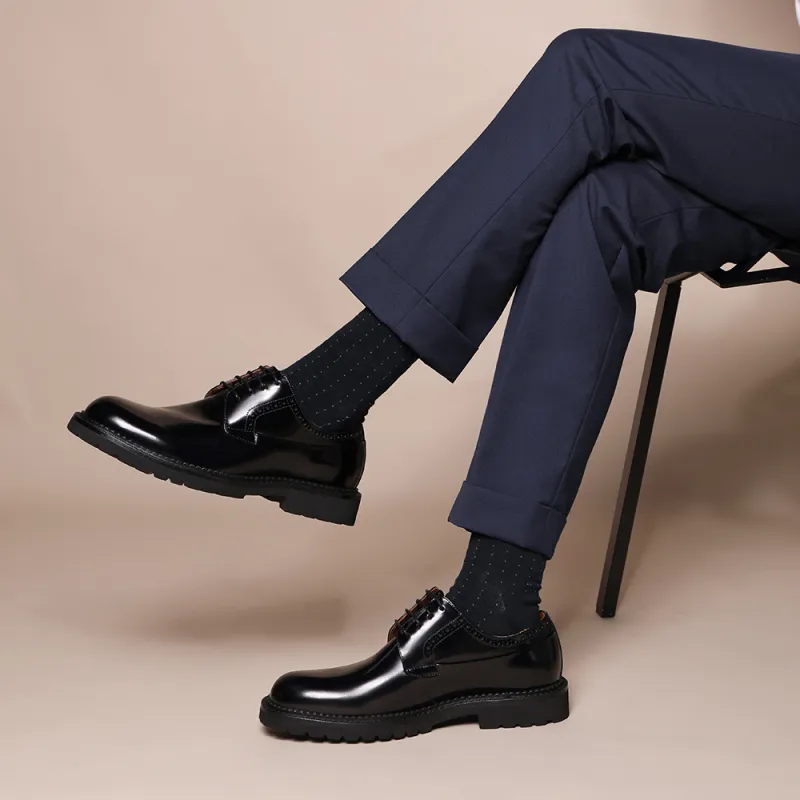 BOSSSUNWEN Dress Shoes Men's Black-6