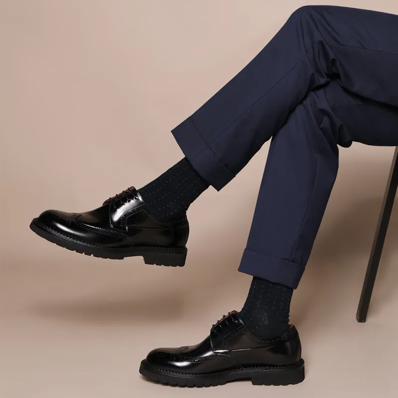 BOSSSUNWEN Dress Shoes Men's Black-8