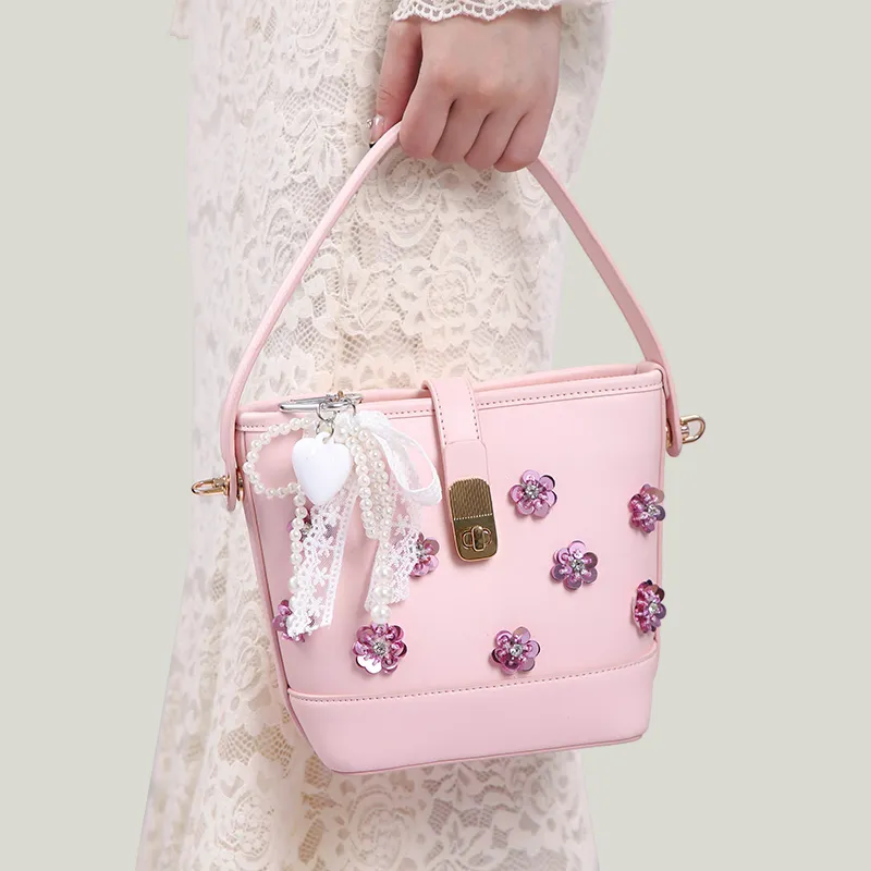 Carit&Koty PU Handbag Regular Women's Pink-3