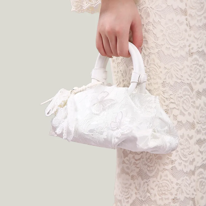 Carit&Koty PU Handbag Women's White Embroidery-4